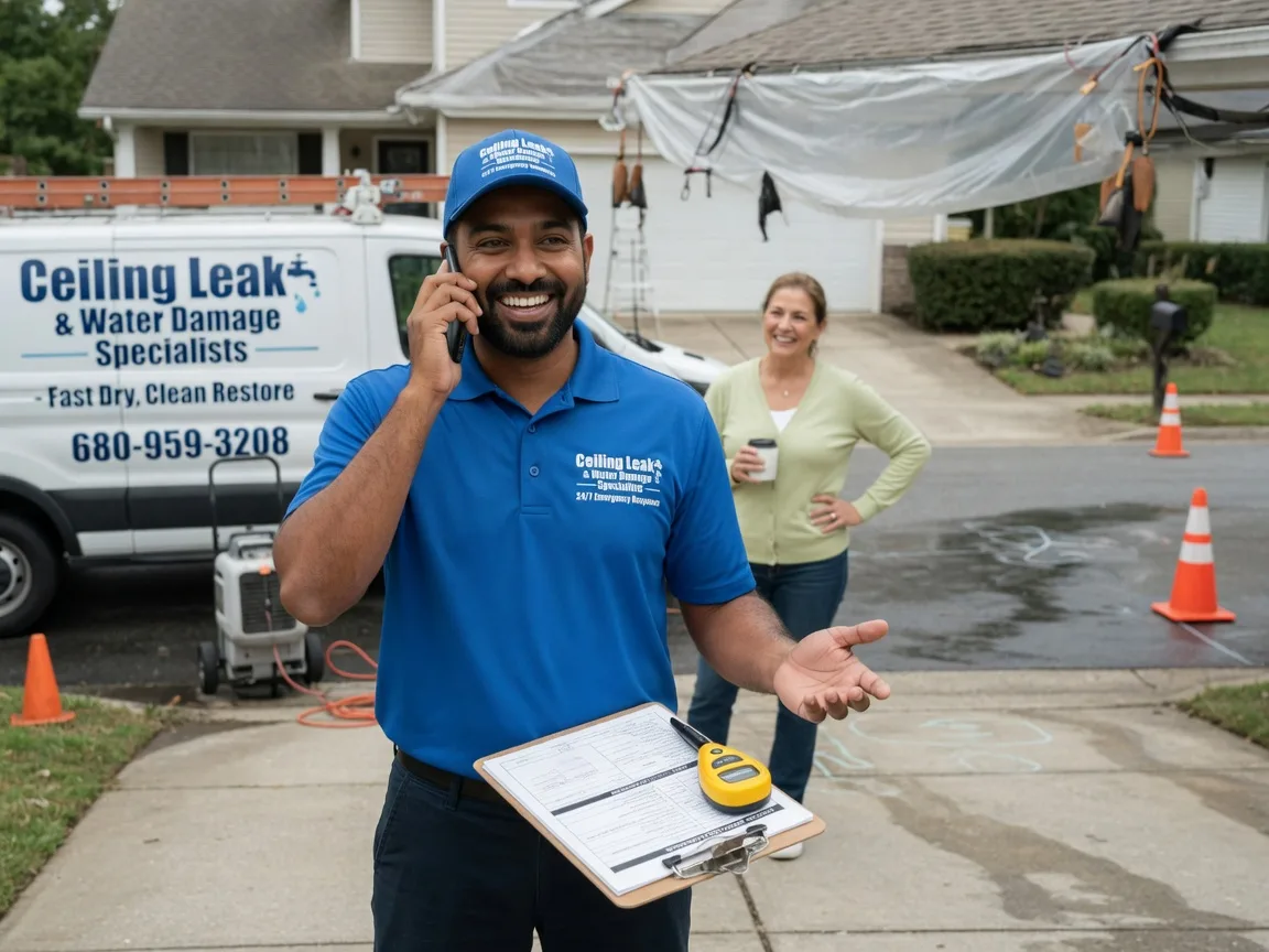 Ceiling Leak Cleanup Center Point, WV FAQs